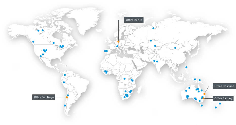 BE project and office locations worldwide